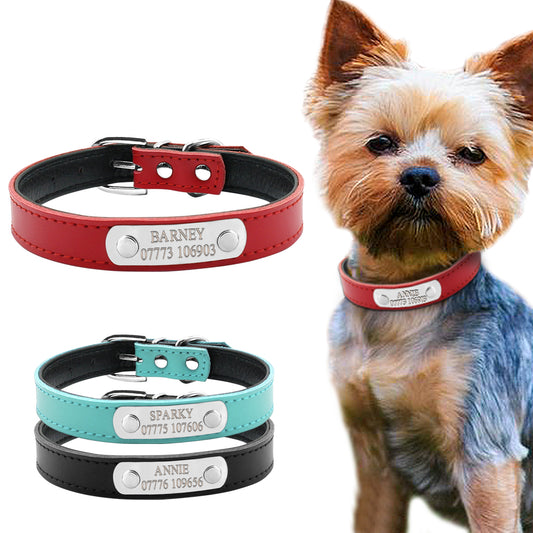Leather Personalized Dog Collars